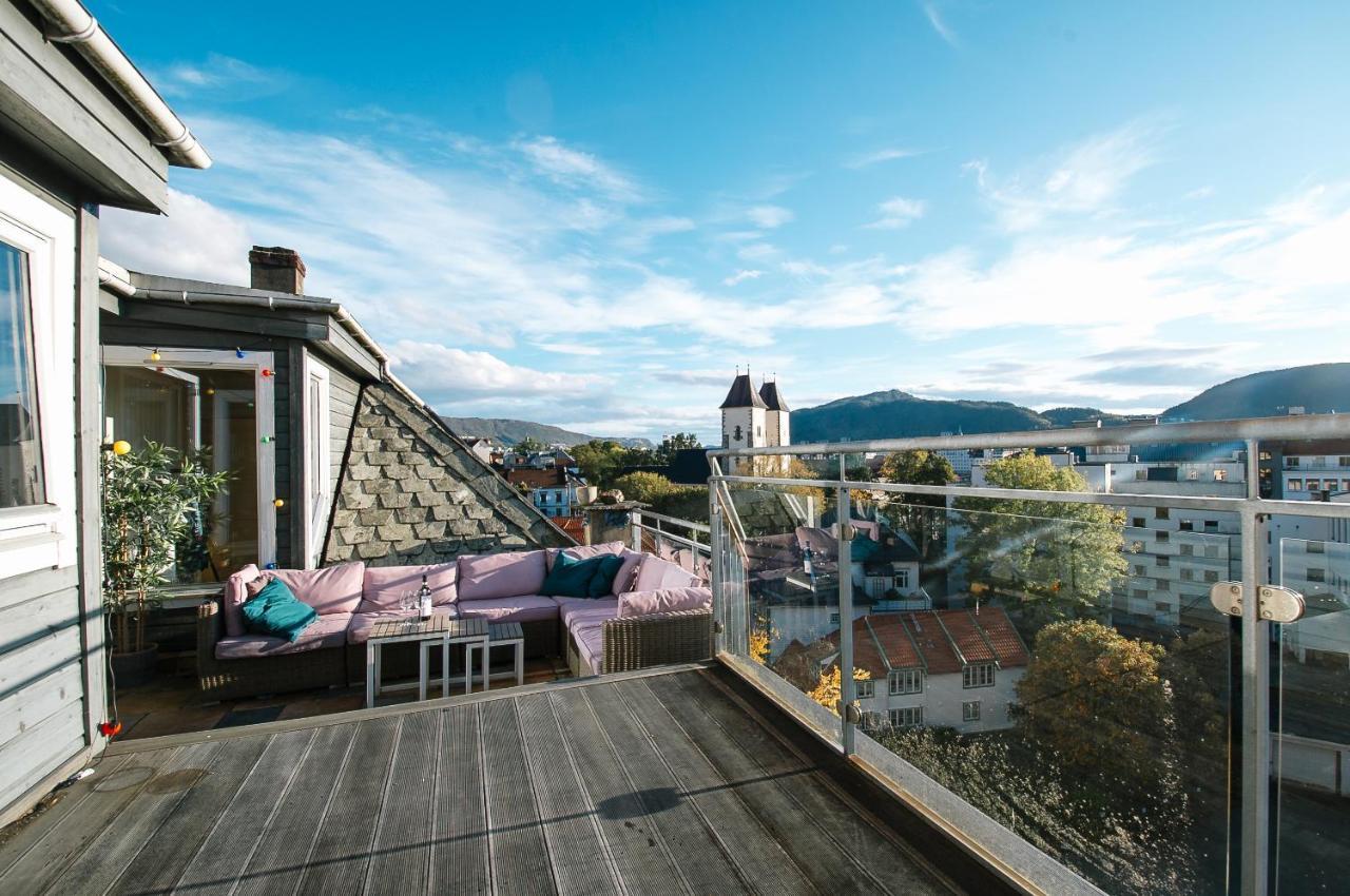 Spacious Penthouse With Grand Terrace Bergen Eksteriør bilde